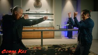 FINAL FIGHT SCENE Mike Barnes amp Johnny vs Terry Silver 4K Part44  Cobra Kai Season 5 [upl. by Eaves525]