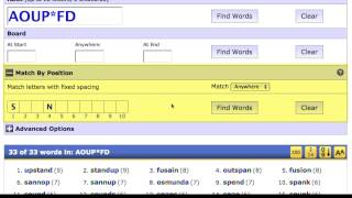 Scrabble Word Finder at Wordplayscom [upl. by Zanlog]