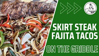 How To Make Steak Fajitas On A Griddle  Skirt Steak Fajiitas  Fajita Taco Night  Griddle Ideas [upl. by Hubey]