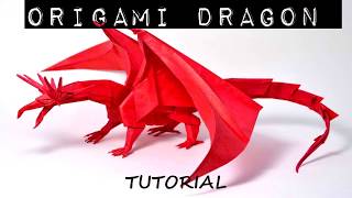 How to make Origami Dragon Easy to Follow [upl. by Suidaht192]