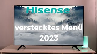 Hisense verstecktes Menü 2023 [upl. by Aidaas843]