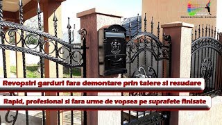 Revopsim garduri fier forjat fara demontare panouri porti [upl. by Campball845]