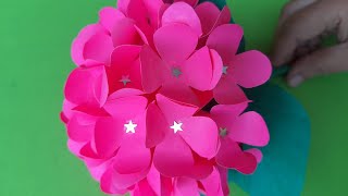 How to make paper flower colourful paper work  paper craft [upl. by Pfeffer]