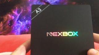 Unboxing NEXBOX A3 Android 60 KODI TV Box [upl. by Langdon]