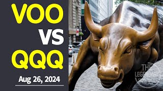 Aug 26 2024 VOO VS QQQ The Winner 232 Investing my own money in both stocks daily [upl. by Nadoj]