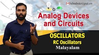 Oscillators  RC Oscillators  Analog Devices amp Circuits  Malayalam [upl. by Smail]