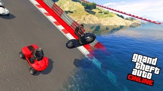 GTA V  SALTANDO DE ILHA EM ILHA COM BLAZER AQUA [upl. by Ruyam]