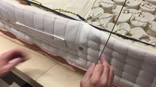 Hand Side Stitching a Vispring Mattress [upl. by Innattirb437]