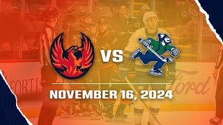 111624  Coachella Valley Firebirds vs Abbotsford Canucks [upl. by Verna]