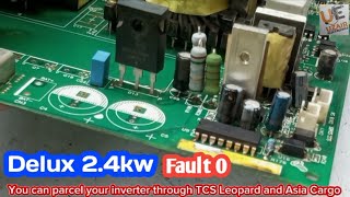 Delux 24kw fault 0 solution  Uzair Electronics [upl. by Innob876]