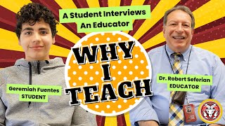 Why I Teach  Dr Robert Seferian  Roton Middle School [upl. by Ingunna]