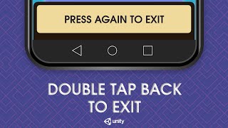 Double Tap Back to Exit for Hypercasual Games  Unity2024 Tutorial [upl. by Beaudoin991]