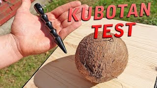 Kubotan vs Kokosnuss Kubaton Test Kubotan Anwenung Selbstverteidigung für Frauen [upl. by Deehsar19]