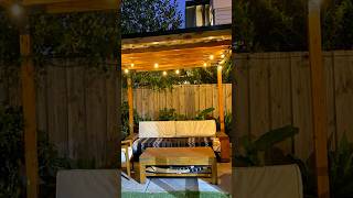 Adding solar festoon lights to my new pergola festoonlights [upl. by Noyek]