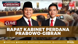 BREAKING NEWS  Presiden Prabowo Gelar Sidang Kabinet Perdana 2024 di Istana [upl. by Nirb]