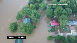 Aerial Damage of Asheville NC after Hurricane Helene [upl. by Bill]