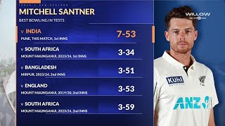 Mitchell Santner 7 wickets vs India  Day 2 2nd Test IND VS NZ [upl. by Donovan]