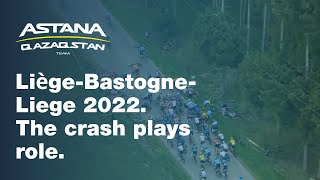 LiègeBastogneLiege 2022 The crash plays a role [upl. by Asital]