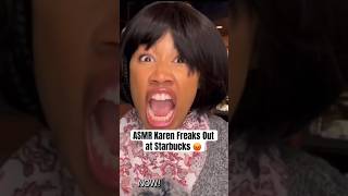 Karen Rages at Starbucks 😂  shorts asmr [upl. by Katie]