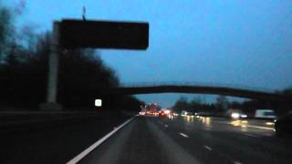 Driving On The M6 Motorway From J18 Middlewich To J19 Knutsford Cheshire East England [upl. by Victoir]