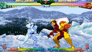 ICEMAN  MARVEL VS CAPCOM ALL GENERATIONS  MUGEN [upl. by Trebmal]