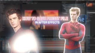 How To Save Preset file in After Effectstutorialtutorialyoutubeviral viraleditingviraltutorial [upl. by Pinkham768]