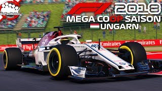 F1 2018 MEGA COOP SAISON 2  Lauf 1  Ungarn  Rennen  Lets Play F1 2018 Mega Coop [upl. by Lucier233]