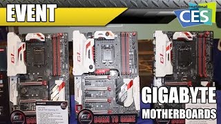 Gigabyte Motherboards Thunderbolt 3 and Brix  CES 2016 [upl. by Dranyar551]