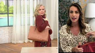 RADLEY London Dukes Place Large Leather Open Top Work Bag on QVC [upl. by Akcinehs]