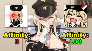 Azur Lane All Bismarck AFFINITY Lines [upl. by Naik]