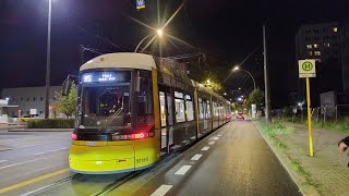 Aussetzermitfahrt M5E von Landsberger Allee PStraße bis Betriebshof Lichtenberg in GT811ZRL 9018 [upl. by Eiba522]