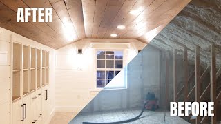 Charming Attic TransformationInstructional Timelapse conversion [upl. by Aeniah]