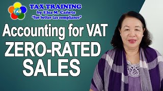 Accounting for VAT Zero Rated Sales [upl. by Mikel]