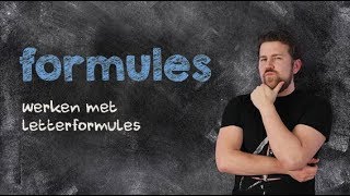 Formules werken met letterformules [upl. by Leoni]