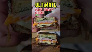 WHATs In This PESTO Smoked Turkey Cheese Melt food cook easyrecipe ytshortsquickrecipeshorts [upl. by Kyle]