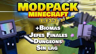 PACK De MODS Para MINECRAFT 1122 ¡BAJOS RECURSOS  20 Mods BASICOS Para tu MINECRAFT [upl. by Agnesse]