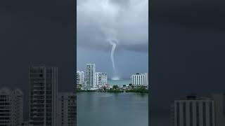 Espectacular Tromba Marina en Puerto Rico [upl. by Matejka419]