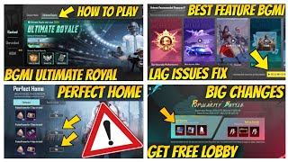 🤯35 Update Big Changes  How To Play Ultimate Royal  Bgmi 120fps  Bgmi Perfect Home Event Explain [upl. by Ayomat]