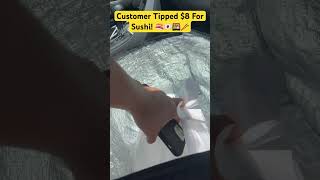 Uber Eats Customer Tipped 8 For Sushi 🇯🇵🍱🍣🥢🚗 shorts japanesefood fooddelivery gigworker [upl. by Atworth]