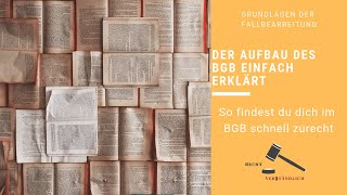 Der Aufbau des BGB einfach erklärt  So findest du dich im BGB schnell zurecht [upl. by Pease219]