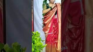 Simple Silk banarasi saree convert into Beautiful styles❤️ Saree drapingSaree Wearing new styles [upl. by Sven]