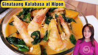 Ginataang Kalabasa at Hipon na may Bagoong [upl. by Minta]