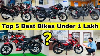 2024 Top 5 Best Bike Under 1 Lakh🔥On Road Price in India😍Honest Opinion  Best 125cc Bike For You [upl. by Ajnot]