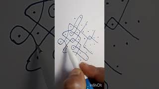 Simple Melikala rangoli 82 please subscribe friends please easyrangoliofficial ytshorts viralsh [upl. by Attenna]