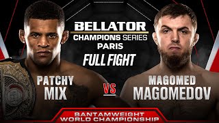 Patchy Mix vs Magomed Magomedov Bantamweight World Title Bout  Bellator Paris [upl. by Adnorat]