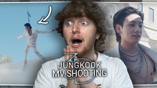 HES CRAZY Jung Kook 3D’ MV Shoot Sketch  Reaction [upl. by Rorry]