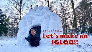 Orang Melayu buat IGLOO  Heavy Snow In Hamburg [upl. by Caundra]