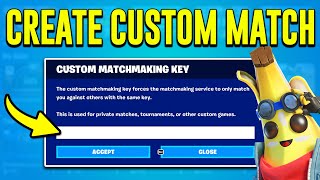 How to CREATE and PLAY a Custom Match In Fortnite 2024 JOIN Private Match PS5 Xbox PC Switch [upl. by Ayhtnic]