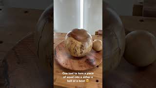 Your favourite power carving tool you dont know yet woodcarving bowl ball sphere [upl. by French528]