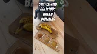 Simple And Delicious Baked Bananas Caramelized In Air Fryer Or Oven [upl. by Enaitsirk649]